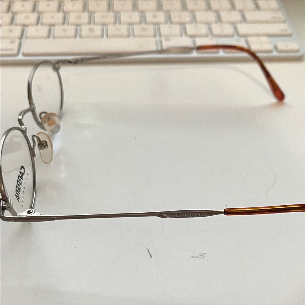 Carrera Oval Titanium Glasses Frame  in Brown and Silver - Picture 2 of 4